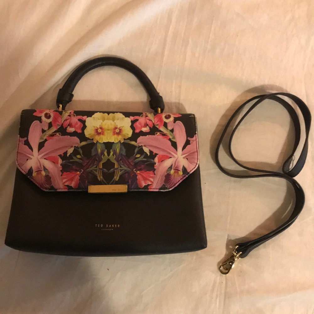 Ted Baker London floral handbag lightly used